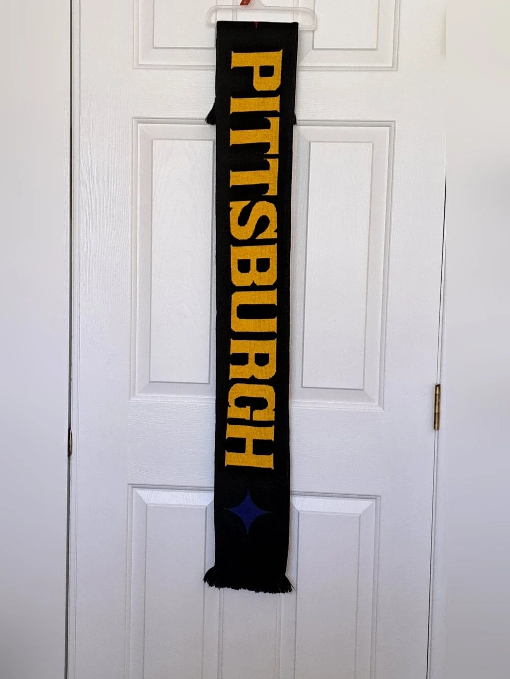 Source Unknown Black and Gold Pittsburgh Knit Scarf